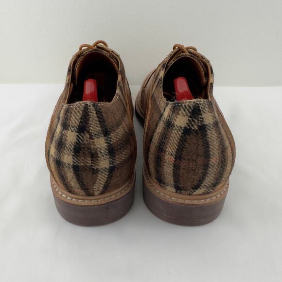 Spring Step L’Artiste Thavo-Plaid tan oxfords - Picture 3 of 11